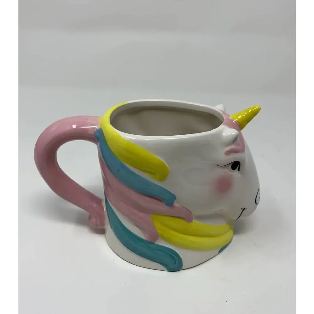 Five Below Super Cute Bright Large Unicorn Coffee Mug